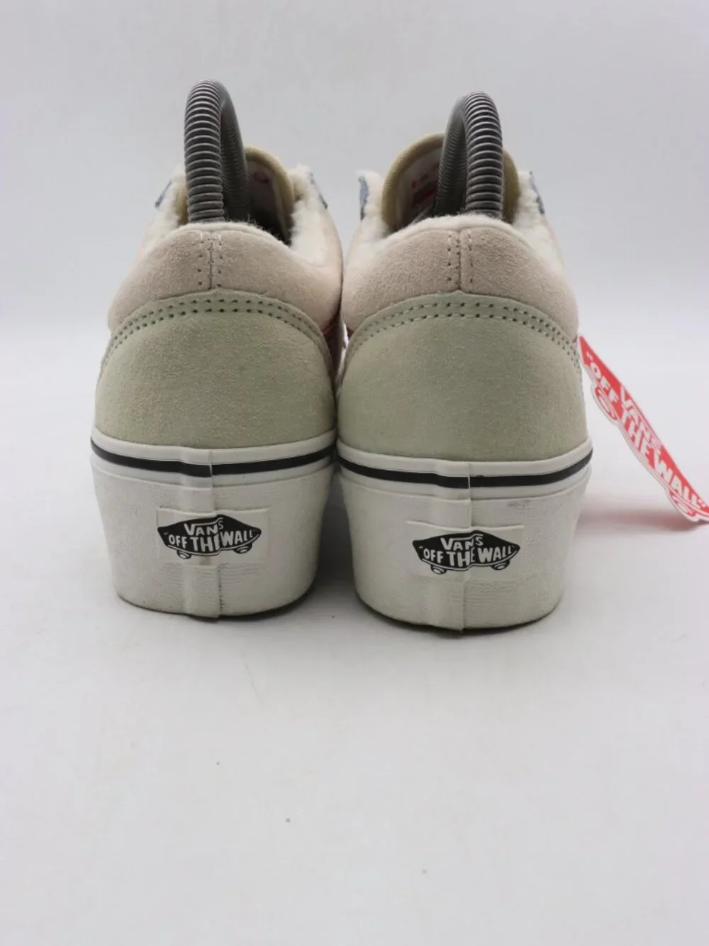 VANS Old Skool Stackform Suede Women's Size 7 Sneakers Blue Tan Lace Up